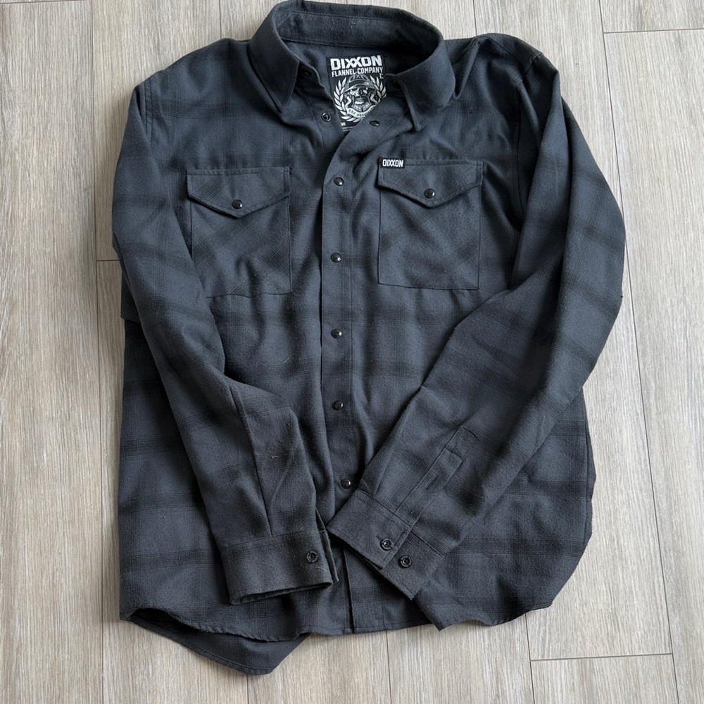 DIXXON Charcoal Plaid Button-Up Shirt